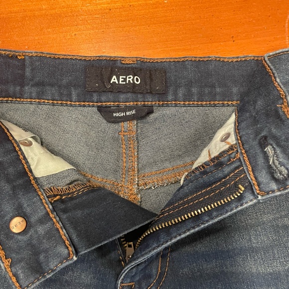Aeropostale high rise stretch skinny jean size 000 short - Picture 2 of 5